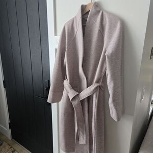 Gentle Fawn Wooly Coat In Creamy Taupe